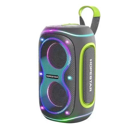 HOPESTAR Party 210 Мини Водонепроницаемый Открытый Сабвуфер Беспроводной Bluetooth RGB Ноутбук TWS Гравюры 3D Колонка Подвеска Коробка HiFi TF