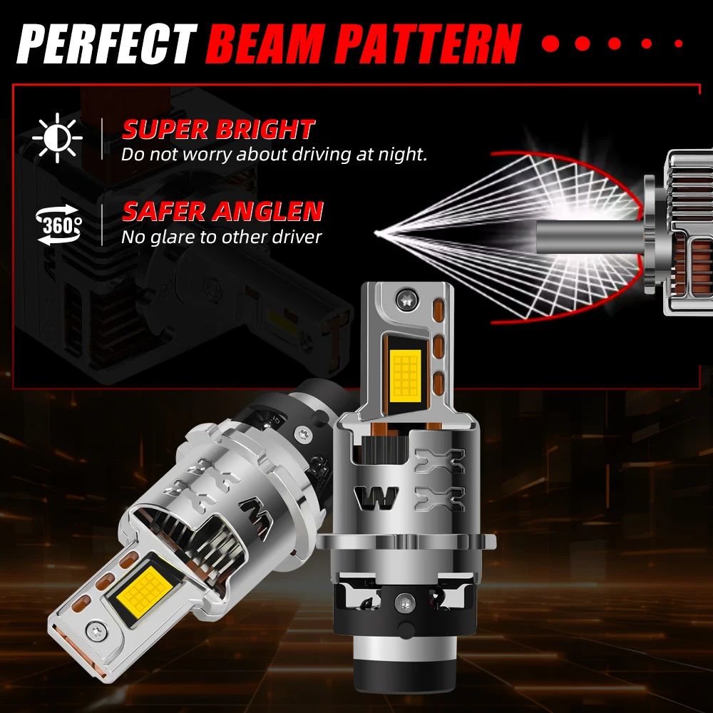Фото 2x Сверхъяркие светодиодные фары D2S D2R 30000LM для Lexus RX300 RX330 RX350 RX400h SC430 2001-2008 годов выпуска, 2002-2005, 2004, 2003 №3
