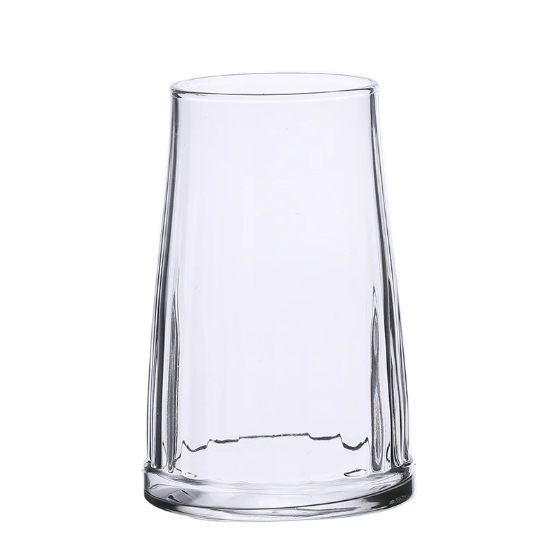 

Nordic Simple Glass Cup Creative Transparent Water Cup Tazas Para Cafe Home Milk Juice Heat Resistant Glass New 360ML MM60BLB