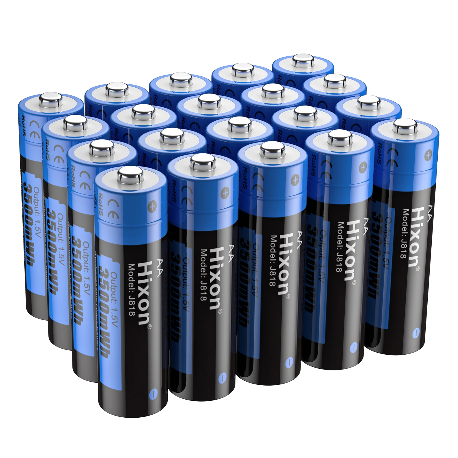 

Hixon 1.5V High Capacity of 3500mWh AA Li-ion Rechargeable Batteries With Quick Charger,Support Wholesale, Flashlight, Fan