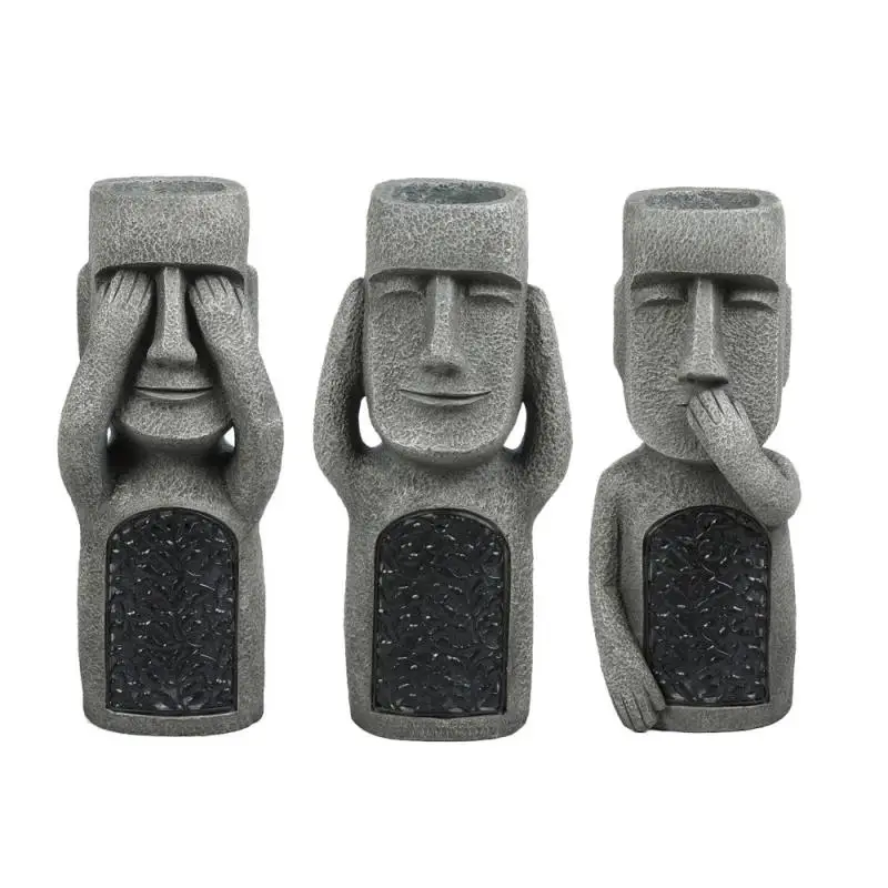 

Resin Sculpture Decoration Planter Flower Pot Vase Planter Tabletop Home Crafts Display Window Model Room Soft Decoration