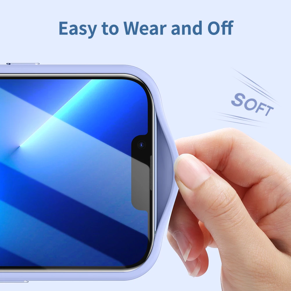 Жидкий силиконовый чехол SmartDevil для iPhone 14 Pro Max темно-фиолетовая задняя крышка Magsafe