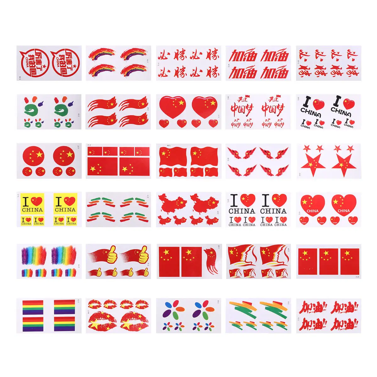 Фото 2 комплекта временных татуировок с национальным флагом, водонепроницаемые наклейки, патриотические наклейки для лица и тела, безопасные, одноразовые, для спортивных мероприятий и игр №5