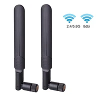free shipping new 2 4g5 8g dual band antenna 6dbi omnidirectional high gain wireless wifi router feather sfoldable glue st