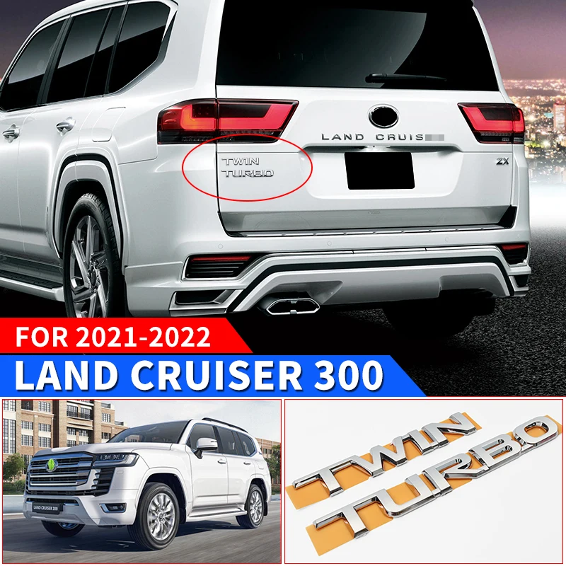 

Для Toyota Land Cruiser 300 2021 2022 аксессуары для внешнего декора lc300 fj300 j300 vxr наклейка для букв задняя дверь эмблема тюнинг тойота ленд крузер 300