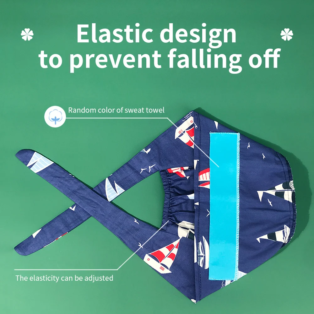 Высококачественная хирургическая эластичная шапочка унисекс с рисунком