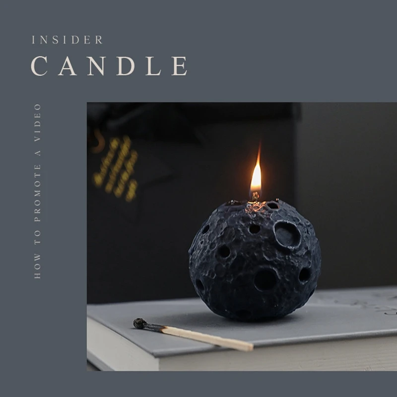 

3D Moon Scented Candle Room Decor Ins Style Relieve Fatigue Diffuser Tools Gifts for Festive Birthday Wedding Decoration