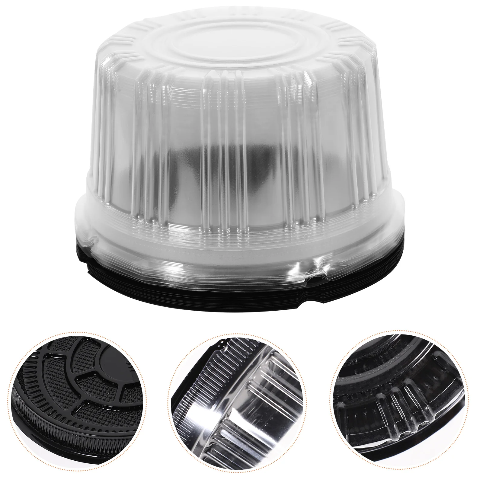 

10 Pcs Yolk Cake Box Clear Plastic Container Display Containers The Pet Carrier