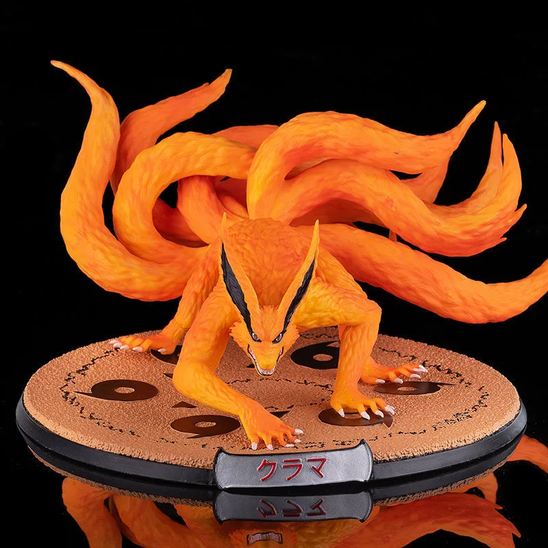 Фигурка Наруто из японского аниме Bijuu Kyuubi Kurama Лежачая поза ПВХ Модель Статуя
