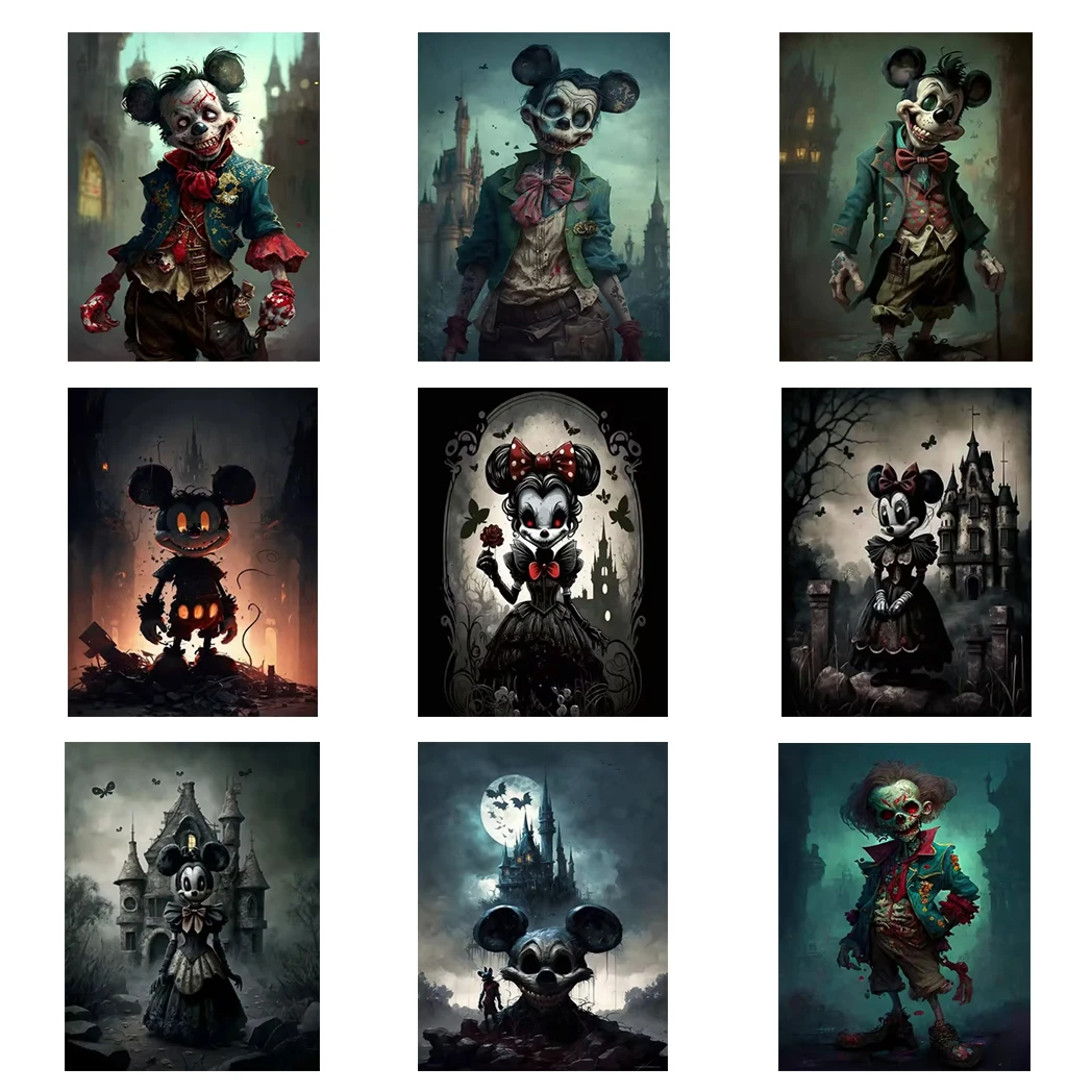 MINISO Готический Микки Маус на холсте