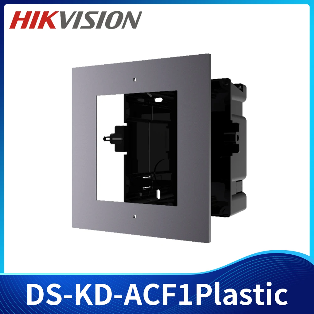 

Hikvision DS-KD-ACF1/Plastic Video Intercom Doorbell Bracket Adapts to One-module Flushing Mounting