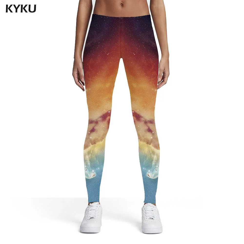 

KYKU Galaxy Leggings Women Space Leggins Universe 3d Print Nebula Trousers Womens Leggings Pants Jeggings Bodybuilding Summer