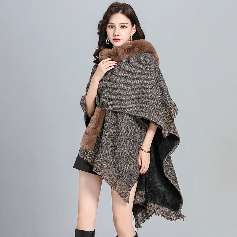 Fur Luxury Party Wedding Wear Elegent Lady  Coats Veste Femme Jackets Faux Fur Coat for Women Sleeveless Fur Shawl Spliced
