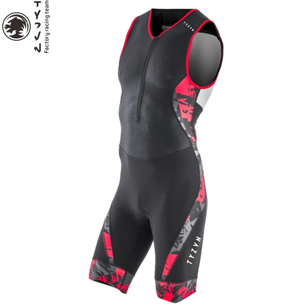 

Триатлон мужской велосипедная обезьянка летний велосипедный трикотажный комбинезон без рукавов 2022 велосипедные колготки одежда трениров...