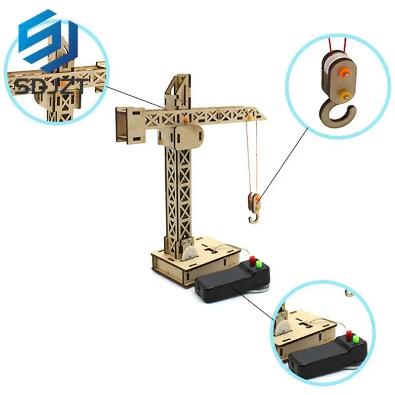 

Model Toy Remote Control Tower Crane Lifting Crane Diy Models & Building Toy Science &Education For Children Education Gift