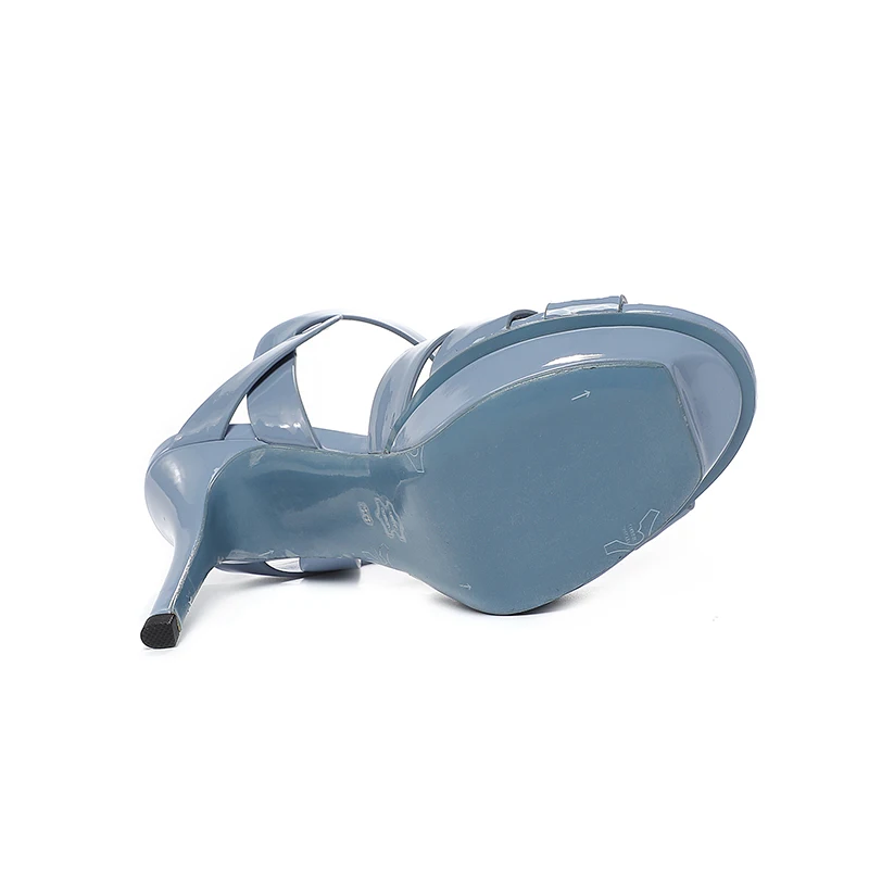 Classic waterproof platform, high-heeled leather sandals, cowhide upper, sheepskin lining comfortable and non-slip women's shoes