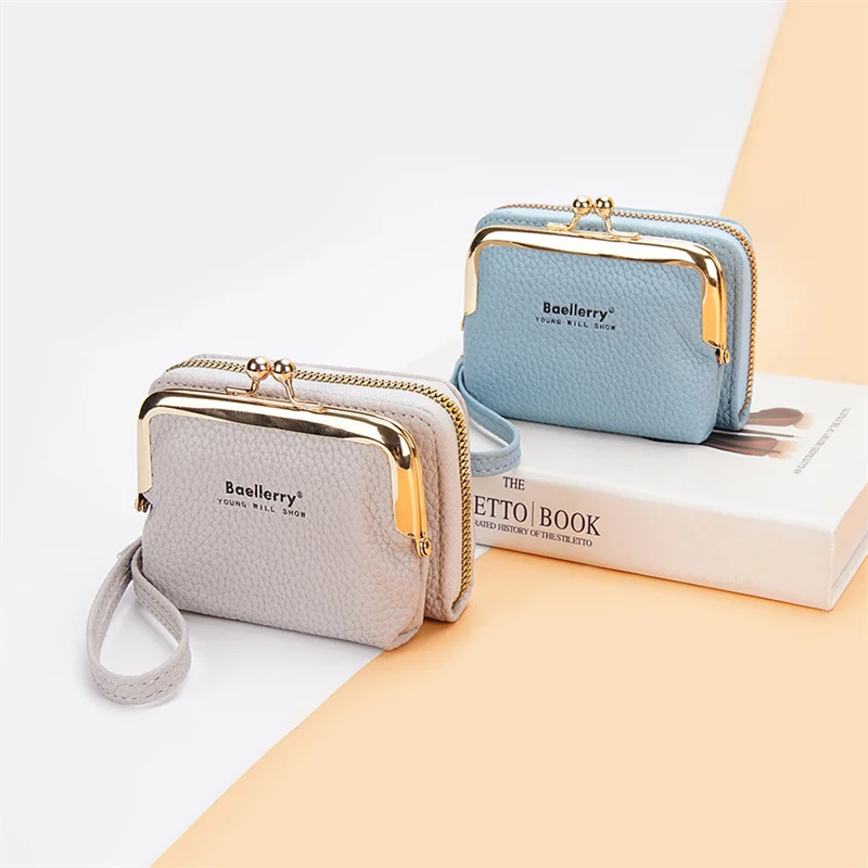 

Женский кошелек для монет, органайзер на молнии, органайзер для карт, новый маленький портативный органайзер для банковских карт