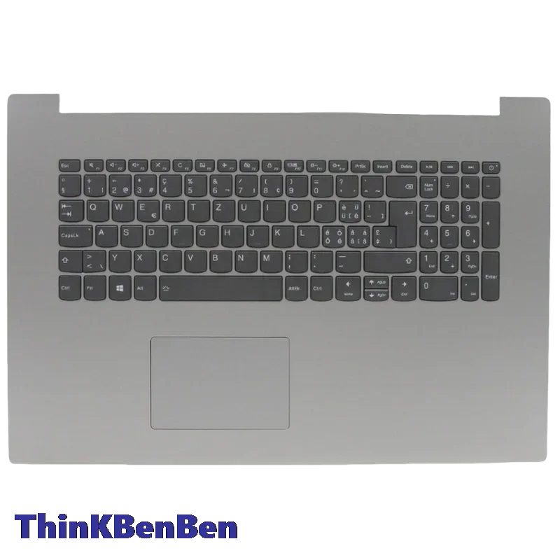 Фото SWS Swiss Platinum Grey, верхний корпус клавиатуры, чехол для упора для рук для Lenovo Ideapad 330 17 17ICH 5CB0R48122 №1