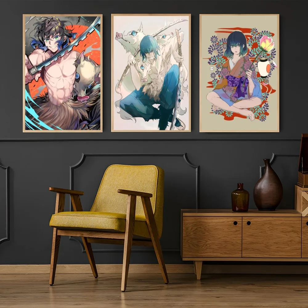 Аниме D-demon S-slayer плакат с принтом на бумаге для дома гостиной спальни входа бара