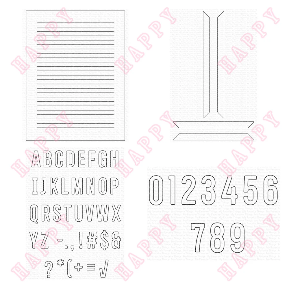 Металлические Вырубные штампы доска для письма буквы рамка творчества рукоделие