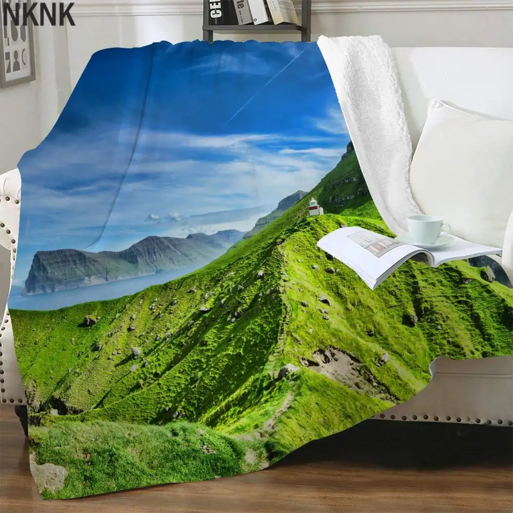 

NKNK Sky Blanket Mountains 3D Print Novel Blankets For Beds Harajuku Plush Throw Blanket Sherpa Blanket Animal Premium Pattern