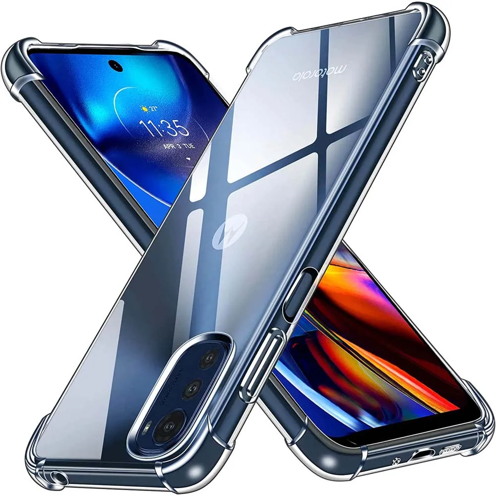 

Clear Case for Moto E32 E32s E22 E22i E22s Case Shockproof Protective Soft TPU Slim Thin Phone Case for Motorola E22 E20 E30 E40