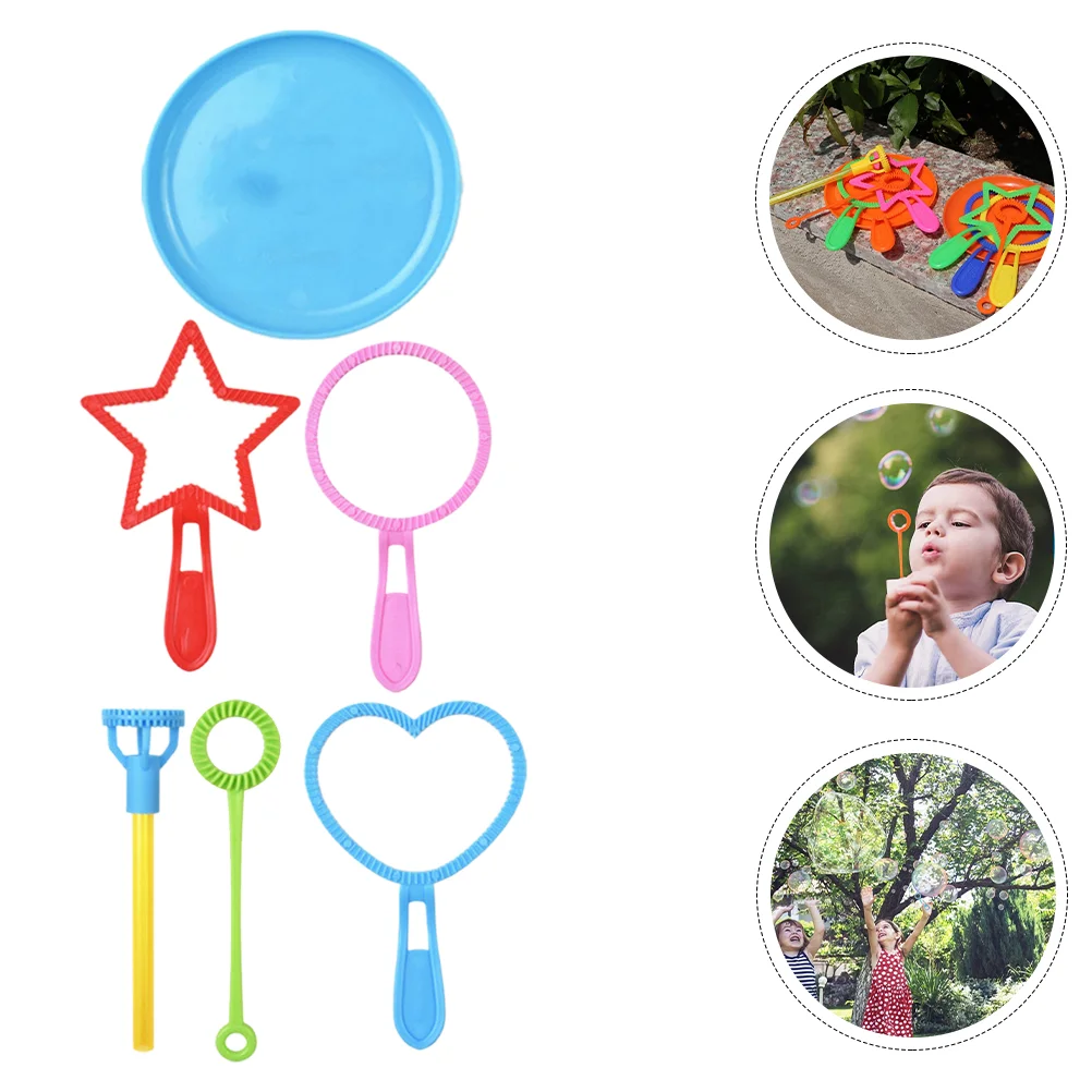 

6pcs Various Interesting Colorful Bubble Wands Bubble Wand Set for Children Kids