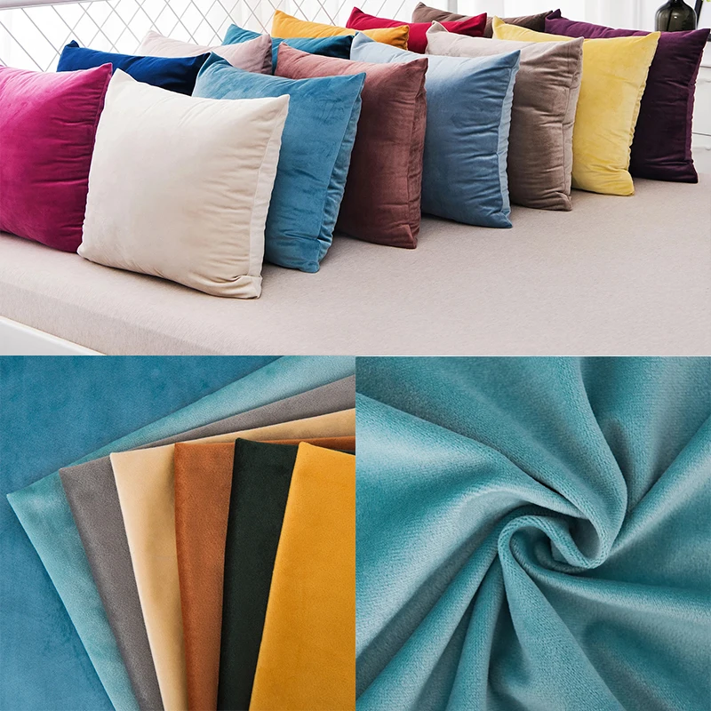Бархатный Чехол для подушки чехол однотонный декоративный дивана декоративная