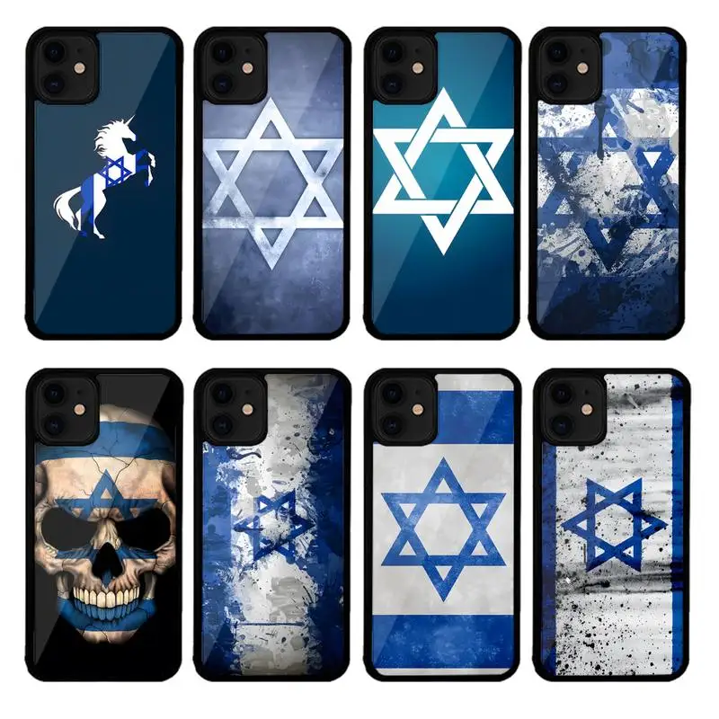 

Israel Flag Phone Case PC+TPU For IPhone 13 12 11 Pro Xs X Xr 7 8 Plus Max Se 2020 For Samsung Galaxy S10 S20 S21 S30 luxury