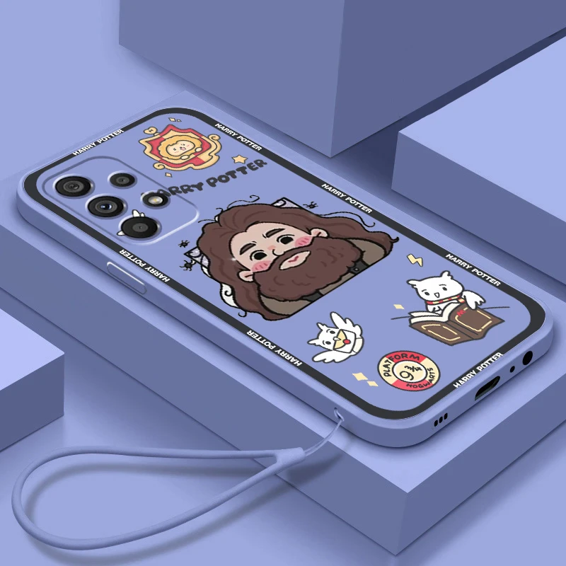 

Phone Case For Samsung Note 20 10 Plus Ultra A22 A12 A71 A51 A31 A21S A50 A23 5G Harries Wand Potters Anime Liquid Rope Cover