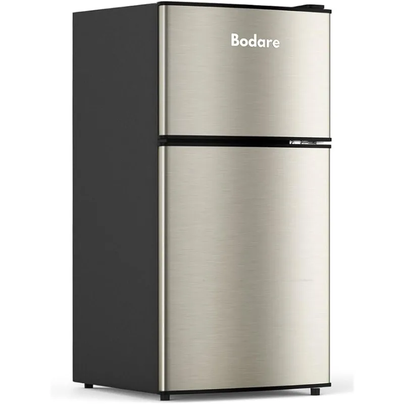 Mini Fridge with Freezer Quite 3.2 Cu.Ft Mini Refrigerator with 2 Doors Small Refrigerator Energy-Efficient Compact Refrigerator
