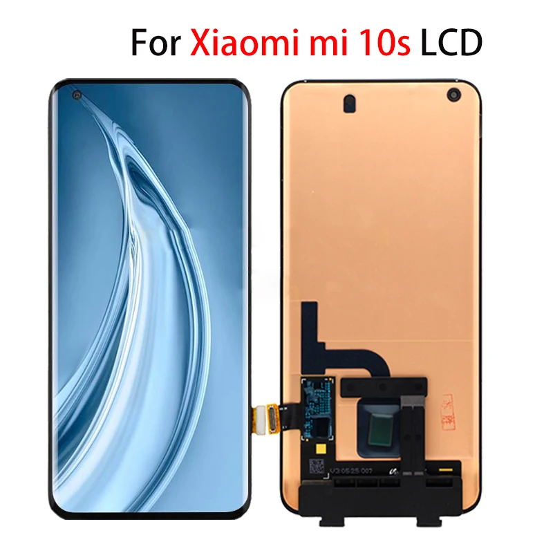 

ЖК-дисплей для Xiaomi Mi 10S, сенсорная панель, дигитайзер экрана в сборе для Xiaomi M2102J2SC, сменный ЖК-дисплей, аксессуар, 100% протестирован