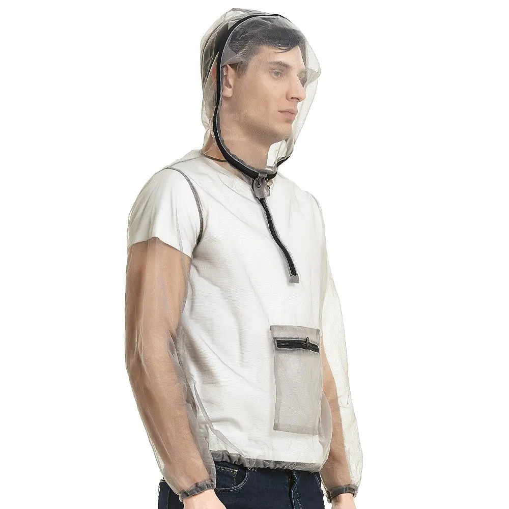 Ультралегкая сетчатая куртка с капюшоном и насекомыми защита от комаров