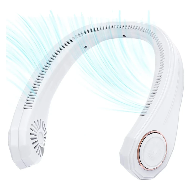 

Portable Neck Fans, Hands Free Personal Fan, 4000 Mah Battery Operated Wearable Bladeless Neck Fan, Rechargeable