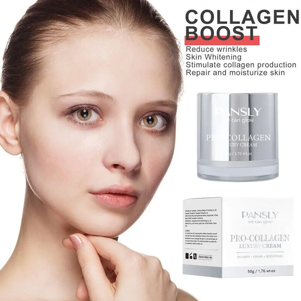 

50g Female Collagen Face Cream Day Cream Luteol Repair Cream Face Cream Skin Face Care Anti-Aging Nourishing Moisturizing K4M9