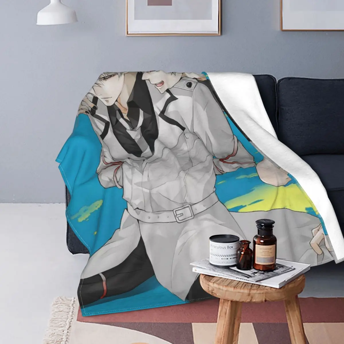 

3D Tokyo Ghoul Blanket Fleece Spring Autumn Kaneki Ken Manga Multifunction Soft Throw Blanket for Home Couch Bedding Throws