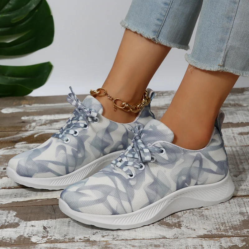 

Women Sneakers Slip On Mesh Light Breathable Shoes Woman Walking Platform Comfortable Casual Fashion Female Lace Up Non Slip New