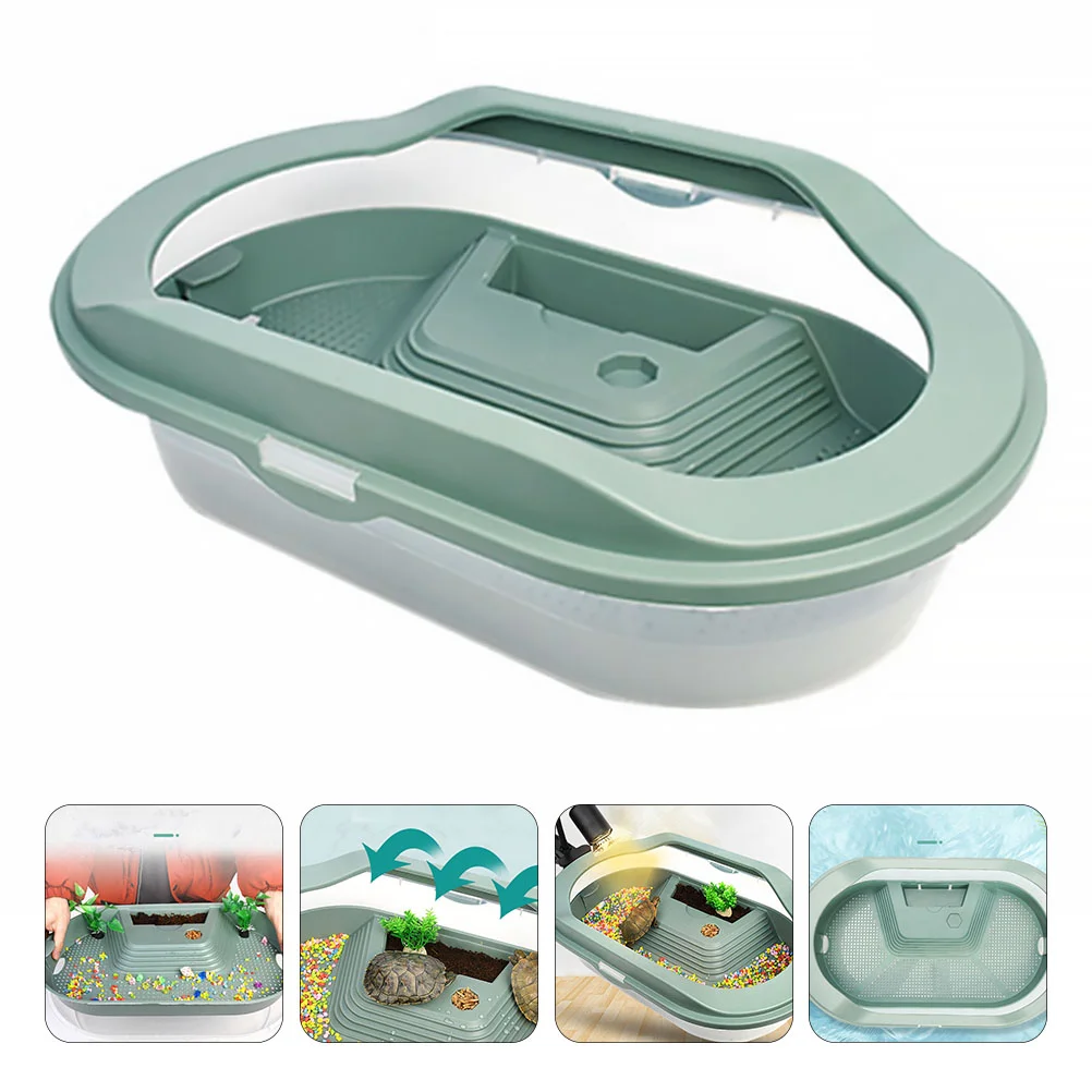 

Turtle Tank Aquarium Habitat Terrarium Glass Containers Household Plastic Terrariums