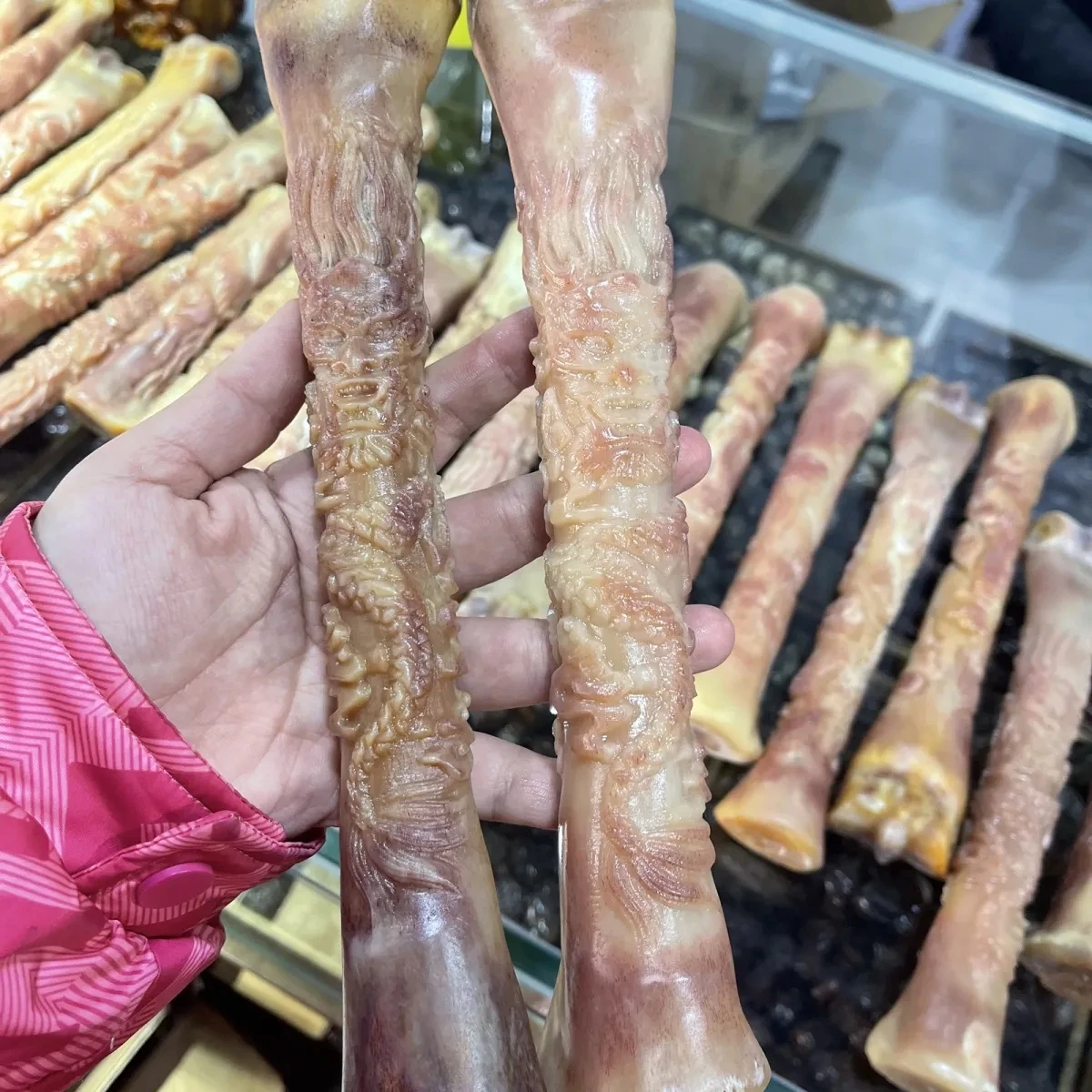 Fine Play Camel Bone Thigh Bone Whole Leg Bone Yuhua Blood Material Carving Flying Dragon Soak Wine Medicine To Strengthen Healt