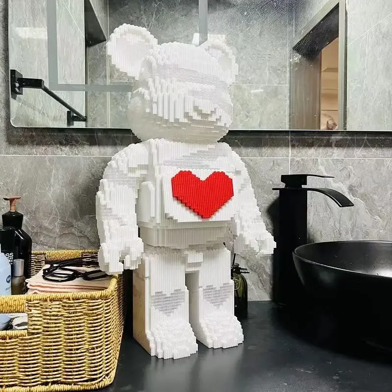 55 см супер большая серия строительные блоки украшение мелкие частицы трехмерная