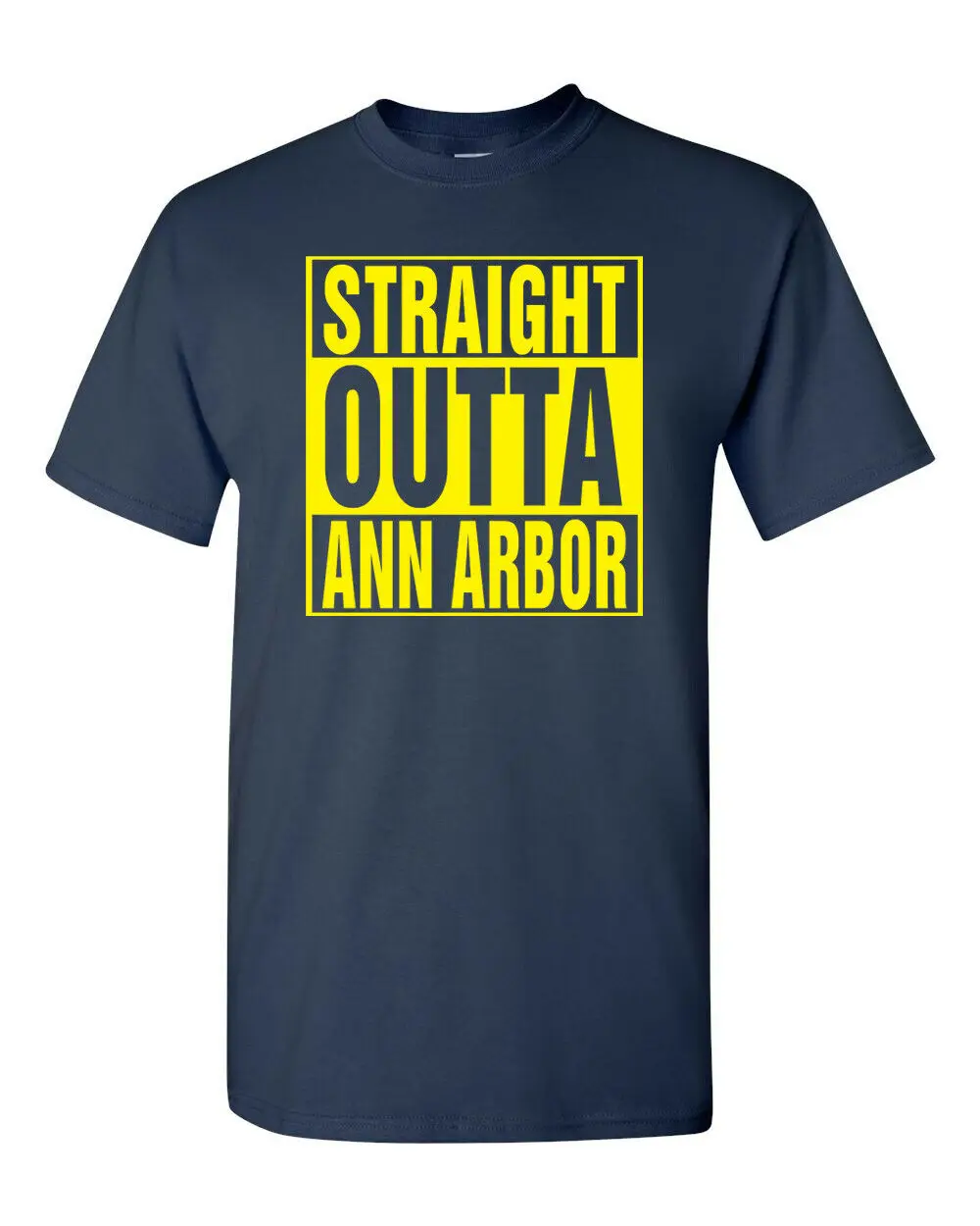 

Straight Outta Ann Arbor Michigan Football Men's Tee Shirt 572