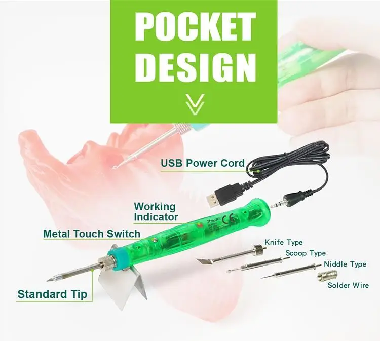 Pro'skit SI-169U Инструмент для отделки 3D-печати Техническое обслуживание Паяльник