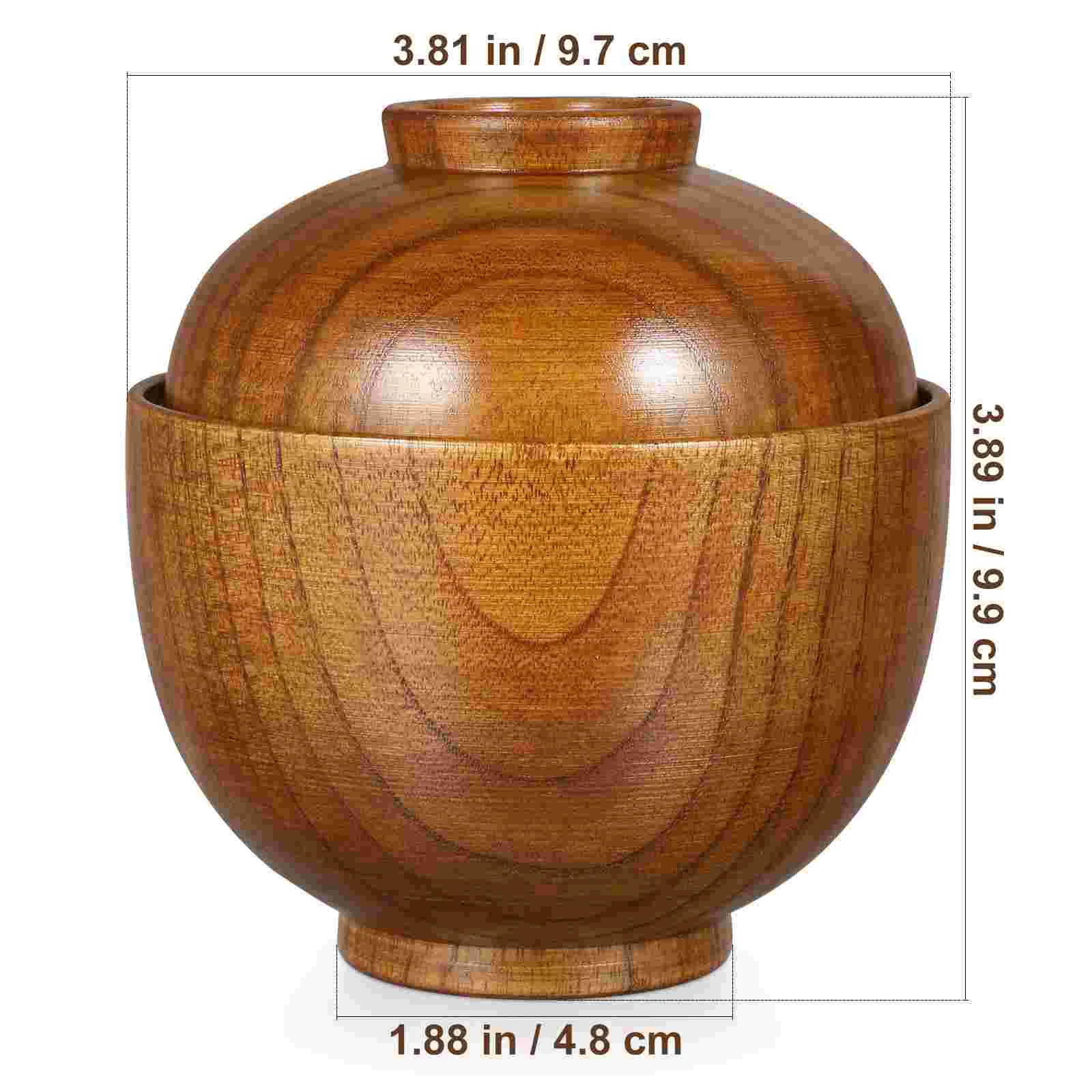 2 шт. деревянная миска с крышкой японская лапша рамэн рисовый суп посуда миски для