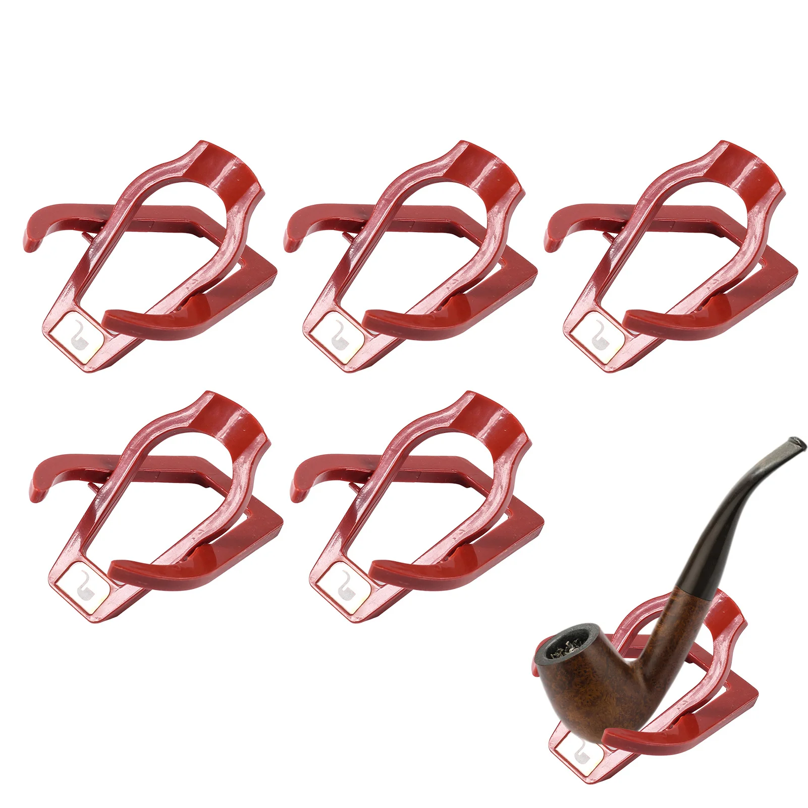 

Smoking Cigars Pipe Stand Cigars Pipes Rack 5pcs ABS Portable Foldable Pipes Rack Holders Portable Foldable Tobaccos Smoking