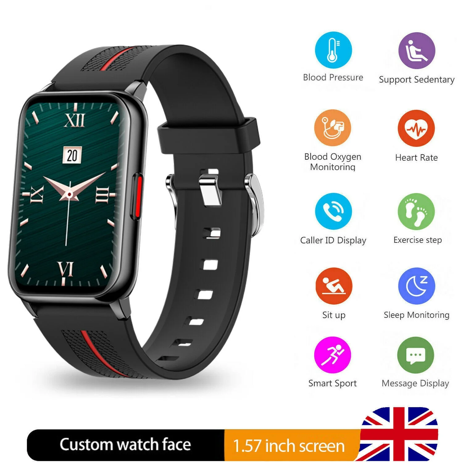 

Avrri Lite Смарт-часы фитнес-трекер iOS Android Bluetooth IP68 сердце IP68 Великобритания