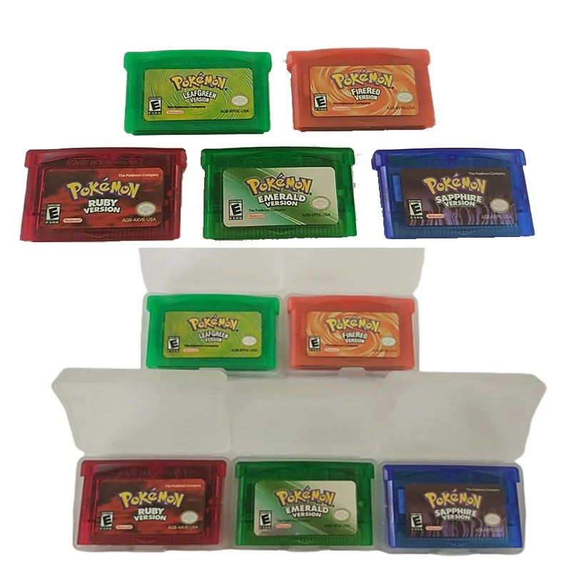 

Классическая модель немецкого покемона NDSL GB GBC GBM GBA SP игровая карта Детская Игра коллекционная карта игрушка подарок на день рождения и Рожд...