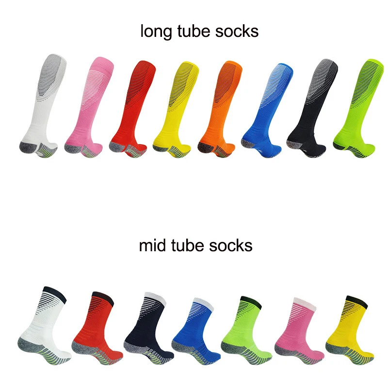 football sock male children knees high  adult training sport running calcetines hombre calzini ciclismo compression Soccer Socks