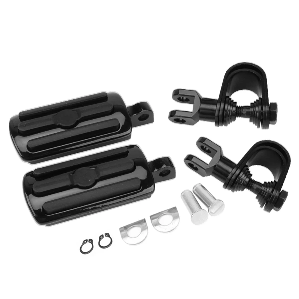 

1 пара алюминиевых педалей для мотоцикла, регулируемый угол, универсальные мотоциклетные кронштейны, мотоциклетные компоненты