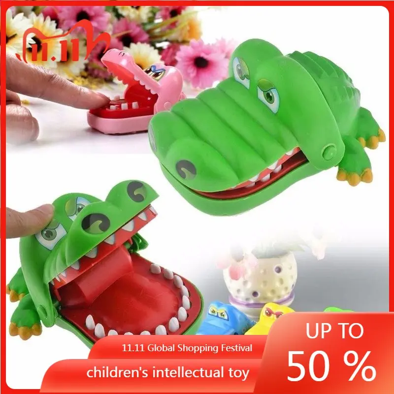 

2022 Hot Sale New Creative Small Size Crocodile Mouth Dentist Bite Finger Game Funny Gags Toy For Kids Play Fun