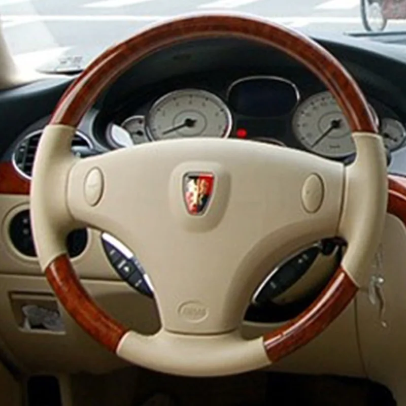 

Для Roewe 750 2007-2009 сшитая вручную Новая натуральная кожа персиковое дерево зернистость не скользит